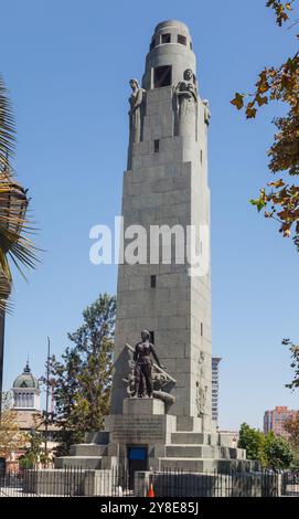 Monumento a los Heroes de Iquique (Denkmal der Iquique-Helden) in Santiago de Chile Stockfoto