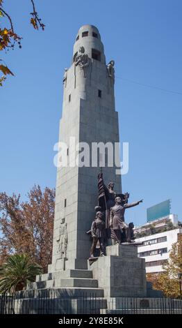 Monumento a los Heroes de Iquique (Denkmal der Iquique-Helden) in Santiago de Chile Stockfoto