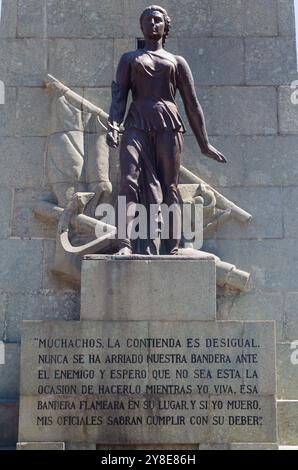 Monumento a los Heroes de Iquique (Denkmal der Iquique-Helden) in Santiago de Chile Stockfoto