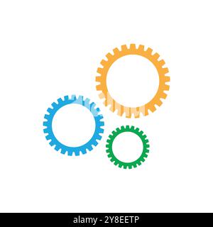 Gear Logo Vektorvorlage Symbol Design Stock Vektor