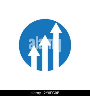 Pfeildarstellung Logo Vektor Vorlage Stock Vektor