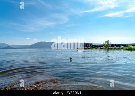 Landschaft des Erhai-Sees, in Dali, Yunnan, China. Stockfoto