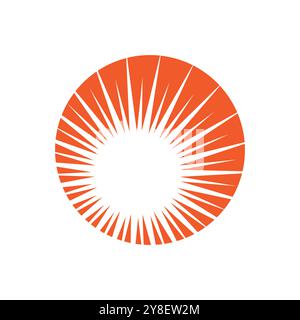 Vorlage für Symbole für Sun-Logo-Vektorgrafik Stock Vektor