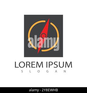 Kompass Logo Vorlage Vektor icon Abbildung design Stock Vektor