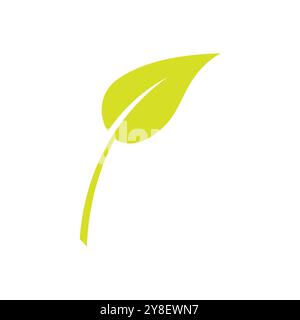 Die Logos der grünen Blatt ökologie Natur element Vektor icon Stock Vektor