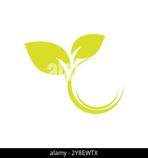 Die Logos der grünen Blatt ökologie Natur element Vektor icon Stock Vektor