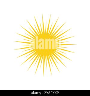 Vorlage für Symbole für Sun-Logo-Vektorgrafik Stock Vektor