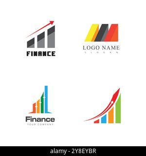 Vorlage für das Business Finance-Logo Stock Vektor