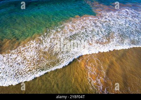 Blick Auf Die Küste Der Drohne Stockfoto