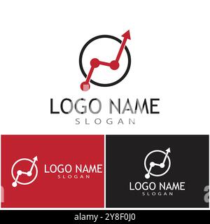 Vektor für professionelle Logo-Vorlagen für Business Finance Stock Vektor