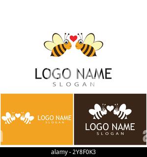 Wabenlogo Vektor Textur Illustration Design Stock Vektor