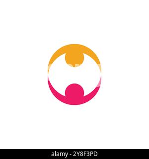 Gemeinschaft, Netzwerk und soziale Icon Design vorlage Stock Vektor