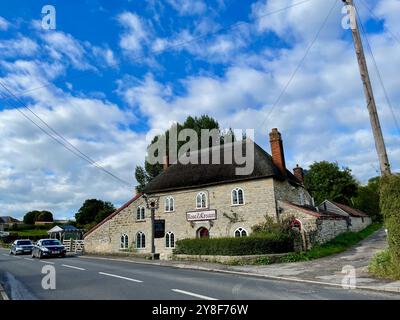 Das Rose and Crown Public House, bekannt als eli's, im schweigenden Episcopi langport somerset TA10 9QT Stockfoto