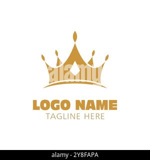 Crown Logo Vorlage Vektor icon Abbildung design Stock Vektor