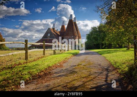 Die Oasts in Chiddingstone in Kent England, Großbritannien Stockfoto