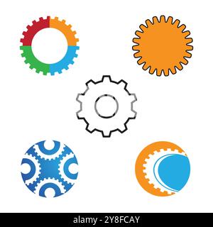 Gang Logo Vorlage Vektor icon Abbildung design Stock Vektor