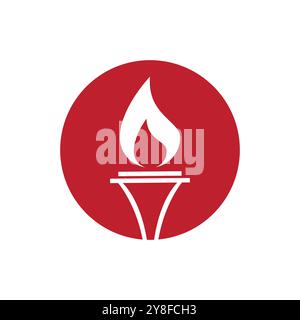 Taschenlampe Logo Vorlage Vektor Symbol Illustration Design Stock Vektor