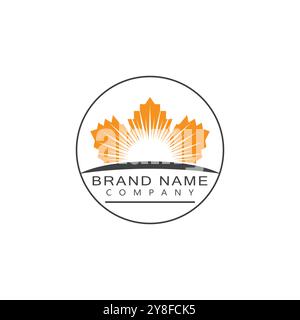 Maple Leaf Vector Illustration Design Template Stock Vektor