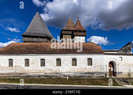 Die Festungskirche Homorod in Rumänien Stockfoto