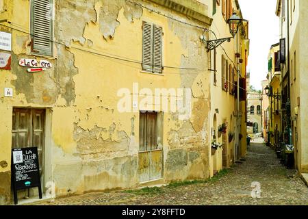 Historisches Zentrum von Alghero, Sardinien. Italien Stockfoto