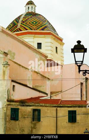 Historisches Zentrum von Alghero, Sardinien. Italien Stockfoto