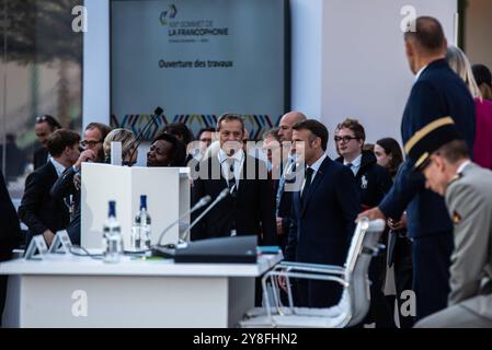 FRANKREICH-FRANKOPHONIE-POLITIK-GIPFEL-DIPLOMATIE Plenarsitzung am zweiten und letzten Tag des Frankophonie-Gipfels im Grand Palais. Paris, 5. Oktober 2024. PARIS ILE-DE-FRANCE FRANKREICH URHEBERRECHT: XANDREAXSAVORANIXNERIX FRANCE-FRANCOPHONIE-POLITICS-TOP ASAVORANINERI-5 Stockfoto