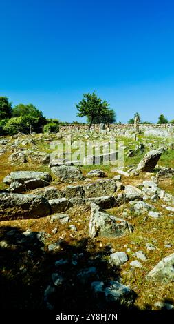 Nekropole von Li Muri. Arzachena. Provinz Sassari, Sardinien. Italien Stockfoto