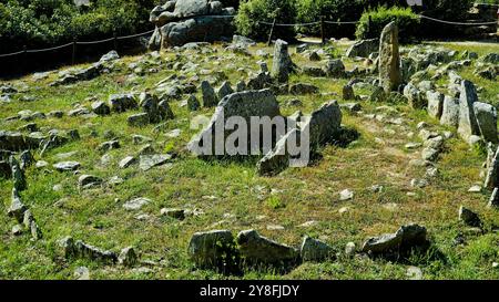 Nekropole von Li Muri. Arzachena. Provinz Sassari, Sardinien. Italien Stockfoto