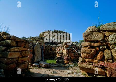 Nuraghe La Prisgiona.Arzachena. Provinz Sassari, Sardinien. Italien Stockfoto