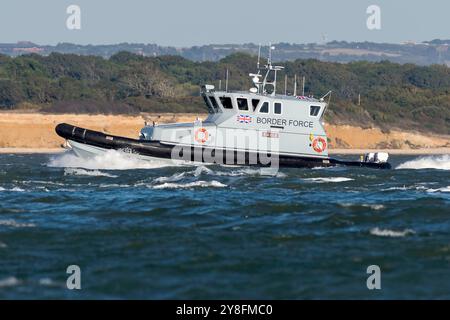 HMC Eagle wird von der britischen Grenztruppe als Küstenpatrouillenschiff betrieben - Oktober 2016. Stockfoto