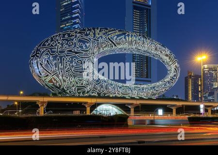 Museum of the Future in der Sheikh Zayed Road in Dubai, Vereinigte Arabische Emirate Stockfoto