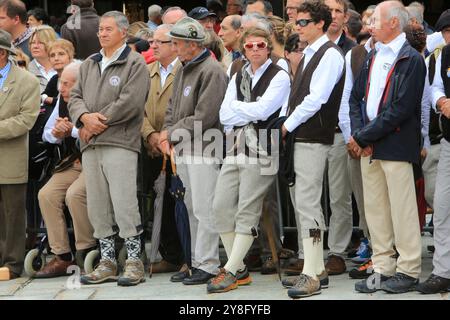 Compagnie des Guides de Chamonix et du Val-Montjoie (Saint-Gervais-les-Bains - Les Contamines). Julien Pelloux. Cérémonie pour les 150 ans de la compa Stockfoto