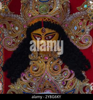 Das Idol der hinduistischen Göttin Durga. Stockfoto