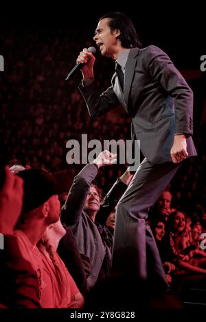 Nick Cave and the Bad Seeds in Hovet in Stockholm, Oktober 2024 (Wild God Tour) Stockfoto