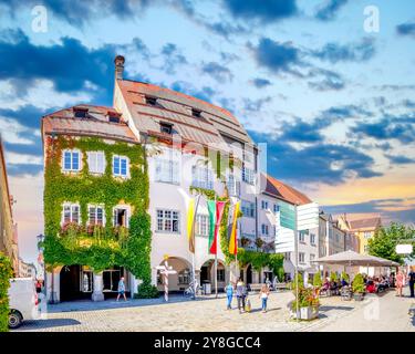Altstadt von Isny im Allgäu, Deutschland Stockfoto