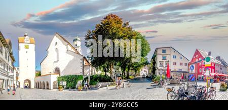 Altstadt von Isny im Allgäu, Deutschland Stockfoto