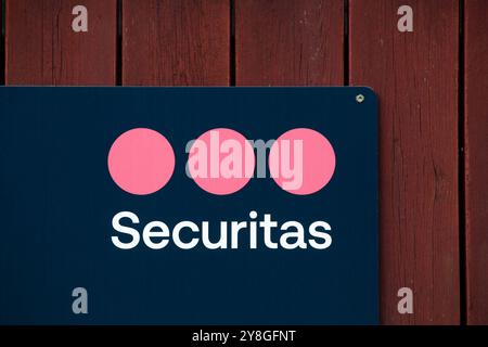 Aarhus, Dänemark - 22. Juni 2022: Securitas ist eine Gruppe zur Überwachung, Beratung und Untersuchung von Sicherheitsdiensten Stockfoto
