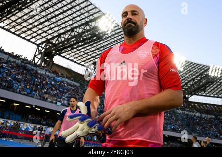 Pepe Reina of Como während des Fußballspiels der Serie A zwischen dem SSC Napoli und Como 1907 im Diego Armando Maradona Stadion in Neapel (Italien), 4. Oktober 2024. Stockfoto