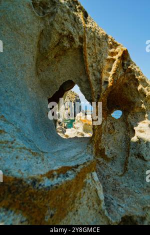 Der Weg der Naturschutzoase Carloforte, San Pietro Island, Sardinien, Italien Stockfoto