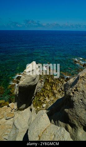 Der Weg der Naturschutzoase Carloforte, San Pietro Island, Sardinien, Italien Stockfoto