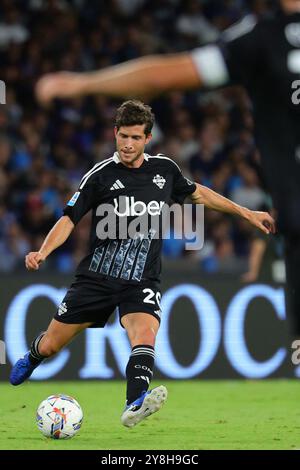 Sergi Roberto von Como 1907 während des Fußballspiels der Serie A zwischen SSC Napoli und Como 1907 im Diego Armando Maradona Stadion in Neapel (Italien), 4. Oktober 2024. Stockfoto