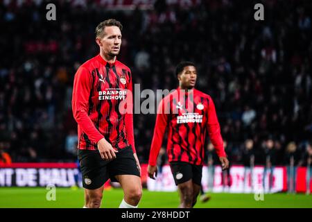 Eindoven, Niederlande. Oktober 2024. Eindhoven - Luuk de jong von PSV während der acht Wettkampfrunde der Eredivisie Saison 2024/2025. Das Spiel findet am 5. Oktober 2024 im Philips Stadion in Eindhoven, Niederlande, zwischen PSV und Sparta Rotterdam statt. (VK Sportphoto/Yannick Verhoeven) Credit: Yannick Verhoeven/Alamy Live News Stockfoto