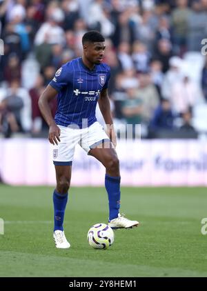 London, Großbritannien. Oktober 2024. Ben Johnson (IT) beim Spiel West Ham United gegen Ipswich Town EPL im London Stadium, London, UK am 5. Oktober 2024. Quelle: Paul Marriott/Alamy Live News Stockfoto