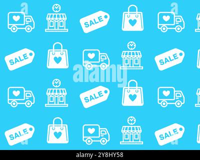 Symbol-Muster anzeigen. Vektorabbildung. Stock Vektor