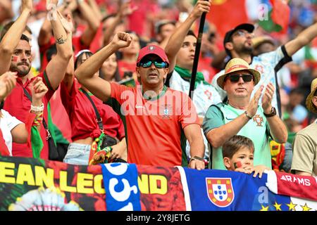 EM 2024: Georgien - Portugal am 26.06.2024 in der Veltins Arena in Gelsenkirchen Foto: Osnapix Stockfoto