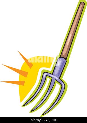 Metall- und Gummigartenwerkzeuge zur Unkrautbewässerung Trimmen von Pflanzen isolierte Vektorillustration Stock Vektor
