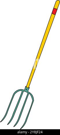 Metall- und Gummigartenwerkzeuge zur Unkrautbewässerung Trimmen von Pflanzen isolierte Vektorillustration Stock Vektor
