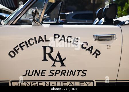 Jensen Healey RA June Sprints offizielles Pace Car. Stockfoto