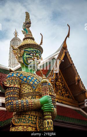 Riesenwächter im Grand Palace, Bangkok Stockfoto