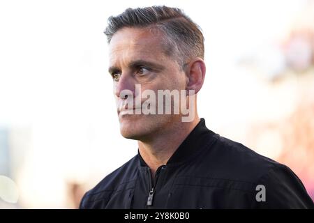 Toronto, Kanada. Oktober 2024. John Herdman, Head Coach des Toronto FC, sieht nach dem MLS-Fußballspiel gegen Inter Miami CF am Samstag, den 5. Oktober 2024 in Toronto weiter. (Foto: Michael Chisholm/SIPA USA) Credit: SIPA USA/Alamy Live News Stockfoto